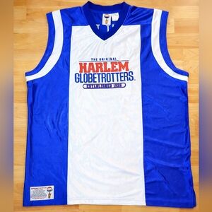 Harlem Globetrotters Flight Time #22 Jersey Large Tall Blue&White Basketball